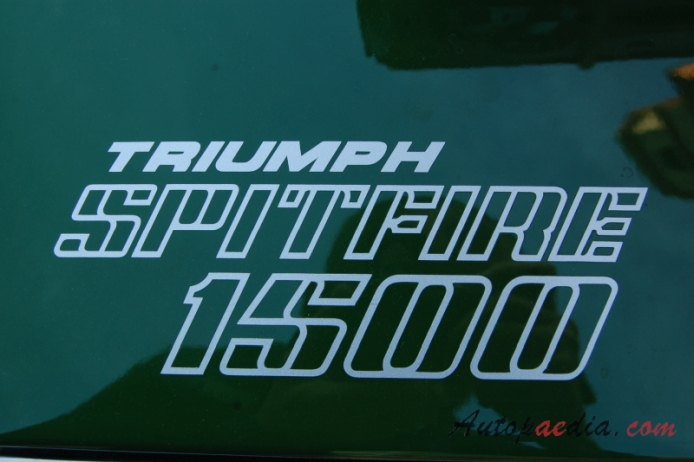 Triumph Spitfire Mark IV 1971-1980 (1979 1500), rear emblem  