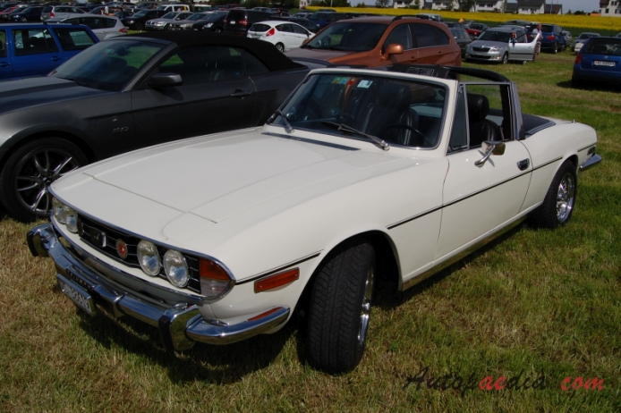 Triumph Stag 1970-1977 (1974-1977 Mk III cabriolet 2d), left front view
