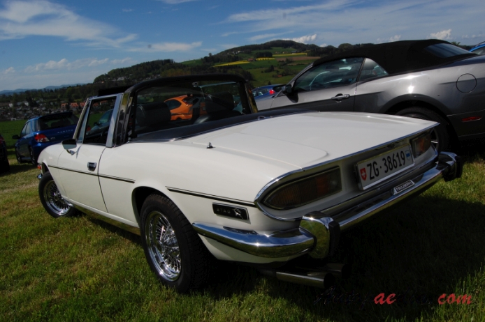 Triumph Stag 1970-1977 (1974-1977 Mk III cabriolet 2d),  left rear view