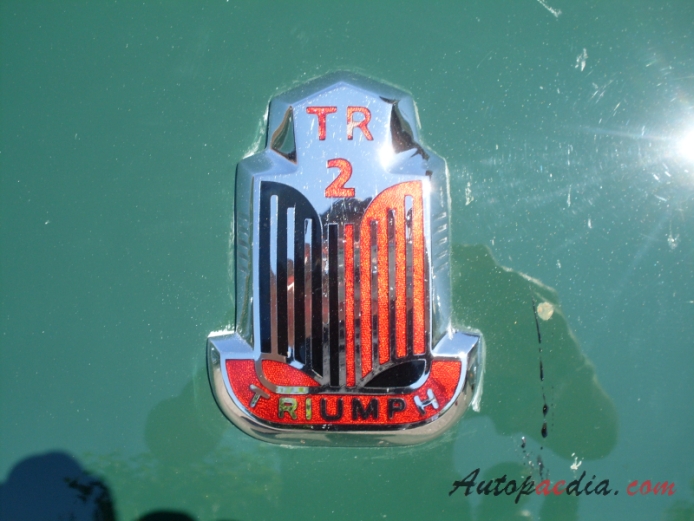 Triumph TR2 1953-1955, emblemat przód 