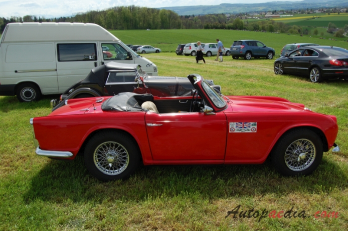 Triumph TR4 1961-1967 (1961-1965 roadster 2d), right side view