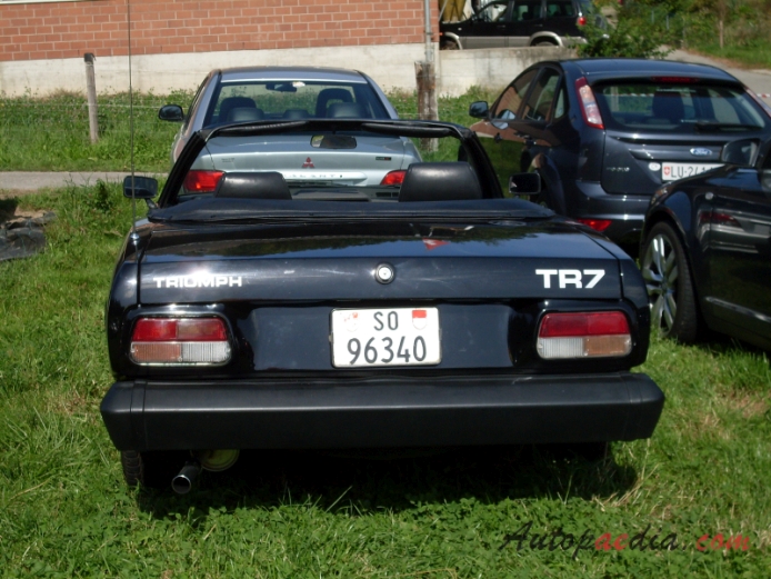 Triumph TR7 1974-1981 (1979-1981 convertible 2d), rear view