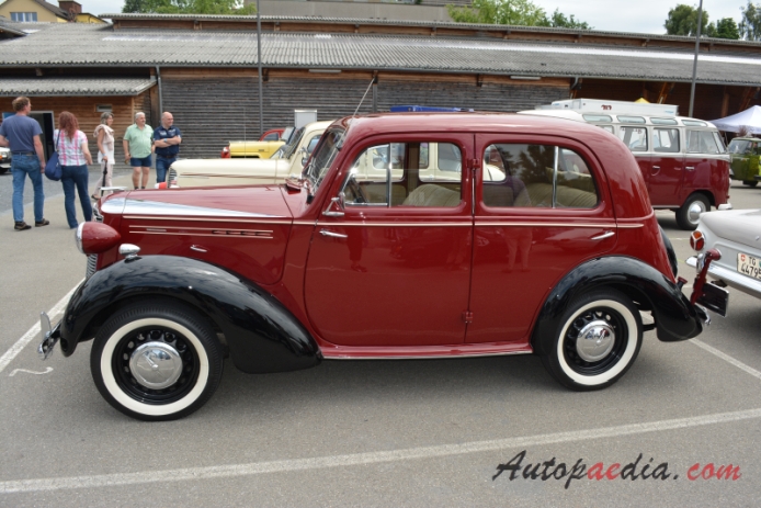 Vauxhall 12-4 1937-1946 (saloon 4d), lewy bok