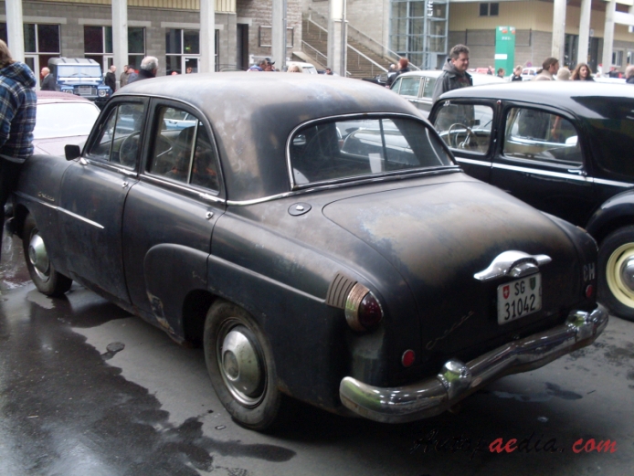Vauxhall Cresta E 1954-1957 (sedan 4d),  left rear view