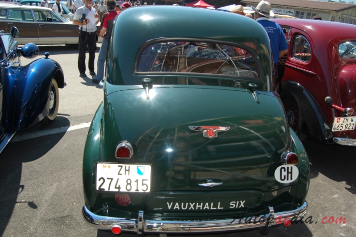 Vauxhall Velox 1st generation 1948-1951 (1949 Velox Six saloon 4d), rear view