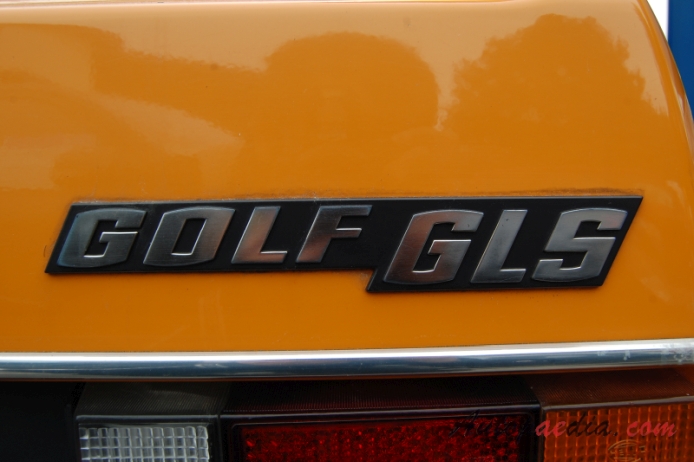 Volkswagen Golf Mk1 (Typ 17) 1974-1983 (1979 1.5L GLS hatchback 3d), rear emblem  