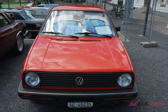 Volkswagen Golf Mk2 (Typ 19E) 1983-1992 (1984 Golf GL hatchback 5d), przód
