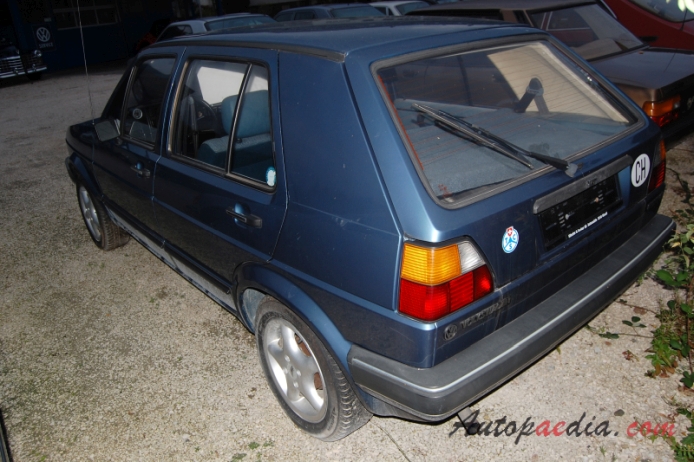 Volkswagen Golf Mk2 (Typ 19E) 1983-1992 (1984 hatchback 5d), lewy tył