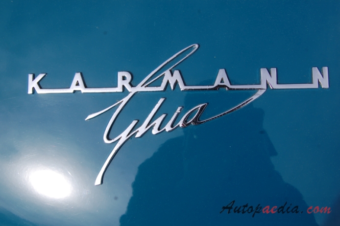 Karmann Ghia (VW type 14) 1955-1974 (1959-1967 Coupé 2d), rear emblem  