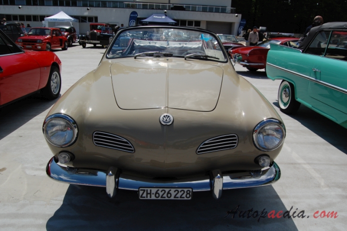 Karmann Ghia (VW type 14) 1955-1974 (1966 cabriolet 2d), front view
