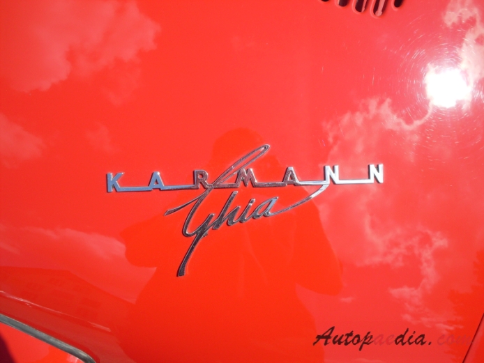 Karmann Ghia (VW type 14) 1955-1974 (1967-1969 Coupé 2d), rear emblem  