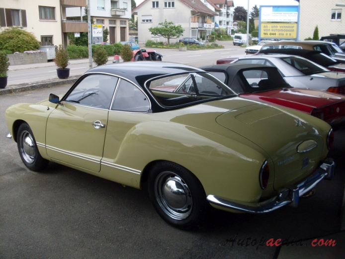 Karmann Ghia (VW typ 14) 1955-1974 (1968 Coupé 2d), lewy tył