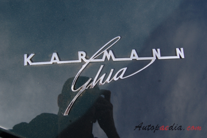 Karmann Ghia (VW type 34) 1961-1969 (Coupé 2d), rear emblem  