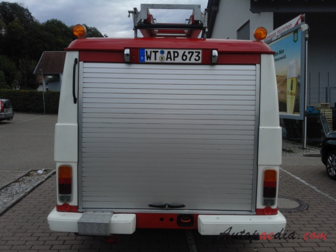 Volkswagen LT 1st generation 1975-1996 (1982 fire engine), rear view