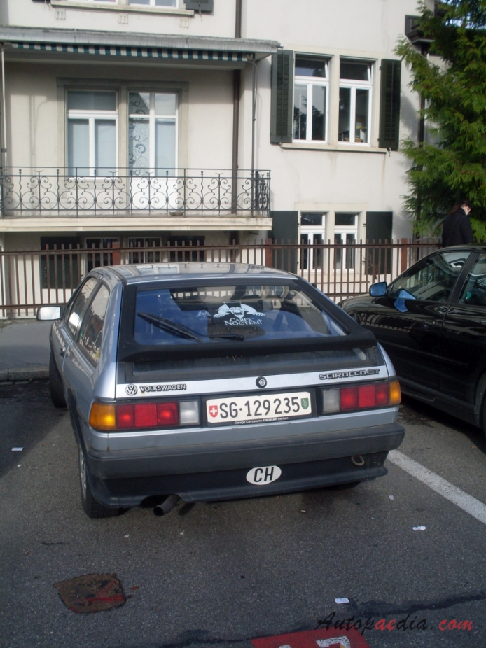 VW Scirocco II 1981-1992, tył