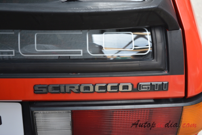 VW Scirocco II 1981-1992 (1981-1982 Volkswagen Scirocco GTI), emblemat tył 