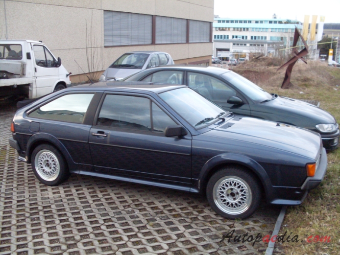 VW Scirocco II 1981-1992 (1986-1992 16v), right side view