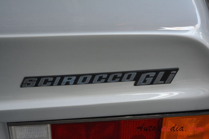 VW Scirocco I 1974-1981 (1978-1981 Volkswagen Scirocco GLi), rear emblem  