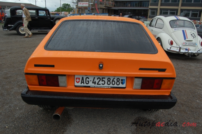 VW Scirocco I 1974-1981 (1978-1981 Volkswagen Scirocco GTi), rear view