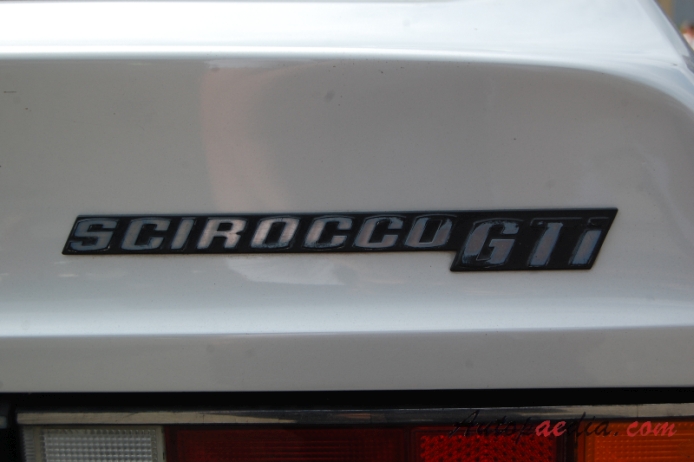 VW Scirocco I 1974-1981 (1978-1981 Volkswagen Scirocco GTi), rear emblem  