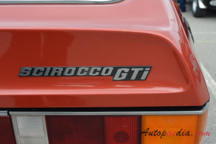 VW Scirocco I 1974-1981 (1978-1981 Volkswagen Scirocco GTi), emblemat tył 