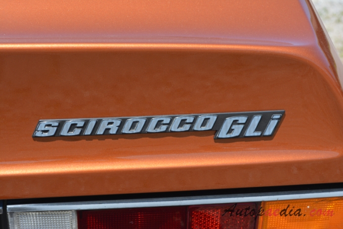 VW Scirocco I 1974-1981 (1980 Volkswagen Scirocco GLi), emblemat tył 
