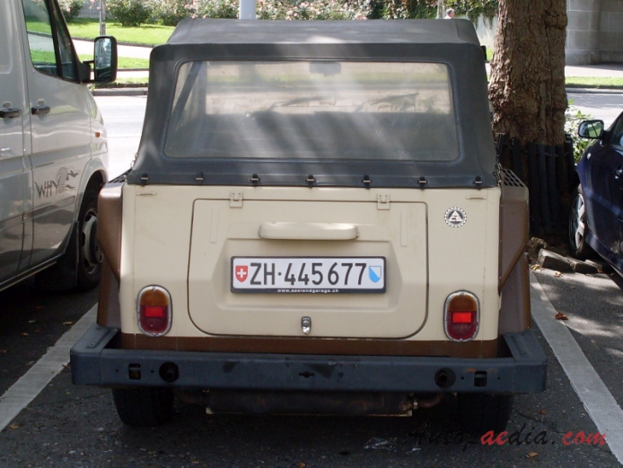 VW type 181 1969-1983 (1973-1983), rear view