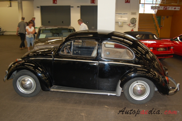 VW type 1 (Beetle) 1946-2003 (1952-1953), left side view