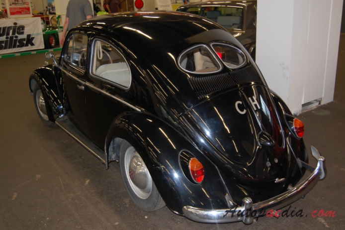 VW type 1 (Beetle) 1946-2003 (1952-1953),  left rear view