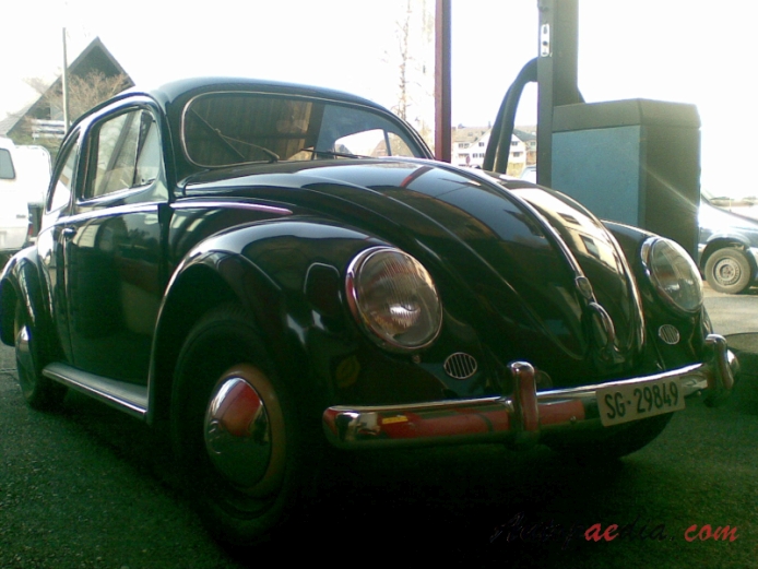 VW typ 1 (Garbus) 1946-2003 (1953-1955), prawy przód