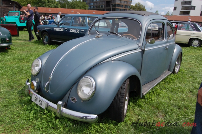 VW typ 1 (Garbus) 1946-2003 (1953-1955), lewy przód