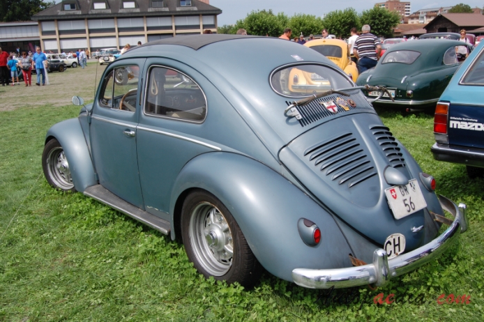 VW type 1 (Beetle) 1946-2003 (1953-1955),  left rear view