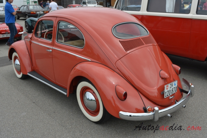 VW typ 1 (Garbus) 1946-2003 (1953-1955), lewy tył