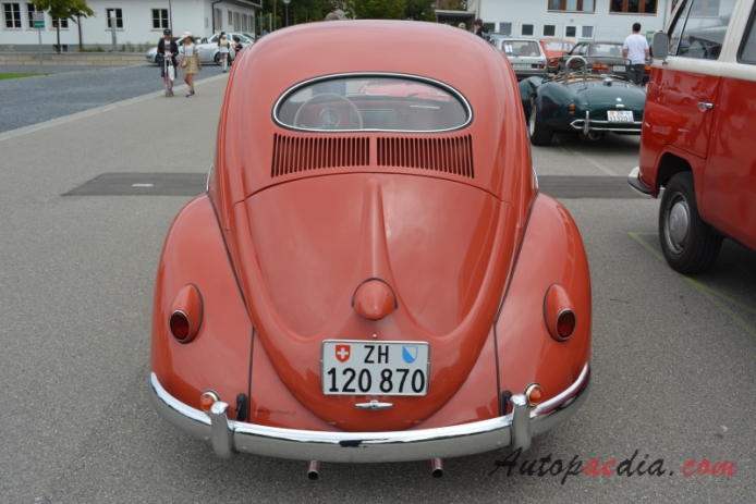 VW type 1 (Beetle) 1946-2003 (1953-1955), rear view