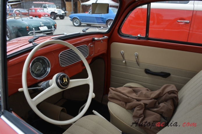 VW type 1 (Beetle) 1946-2003 (1953-1955), interior