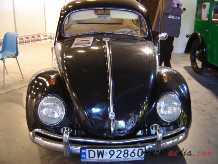 VW type 1 (Beetle) 1946-2003 (1956-1957), front view