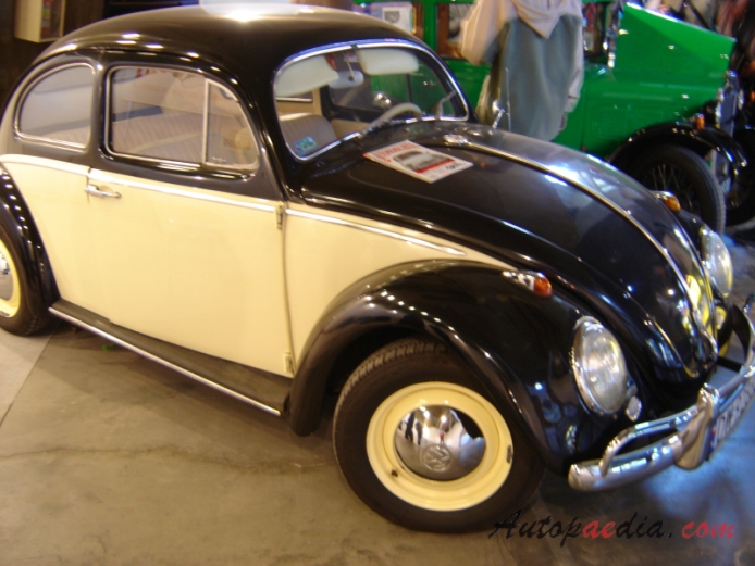VW typ 1 (Garbus) 1946-2003 (1956-1957), prawy przód