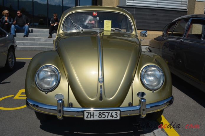 VW type 1 (Beetle) 1946-2003 (1957 11 DeLuxe), front view