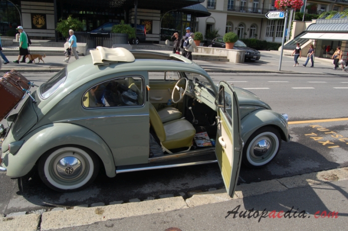 VW typ 1 (Garbus) 1946-2003 (1958-1961 Faltdach), prawy bok