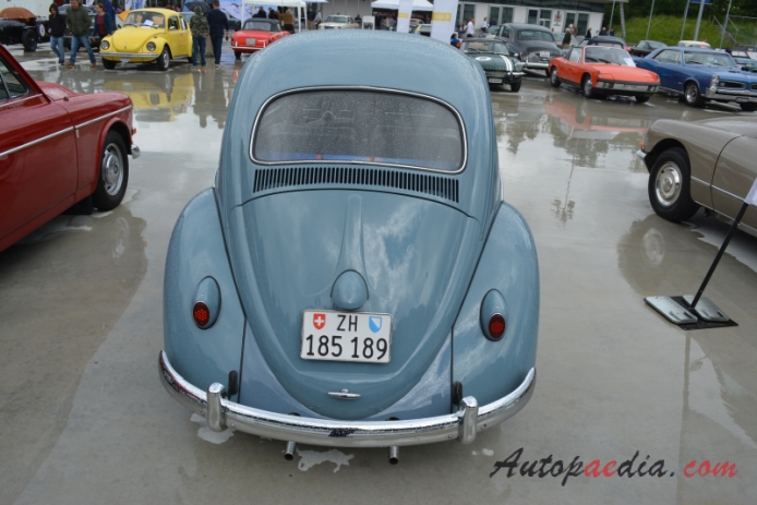 VW type 1 (Beetle) 1946-2003 (1958-1961 limousine 2d), rear view