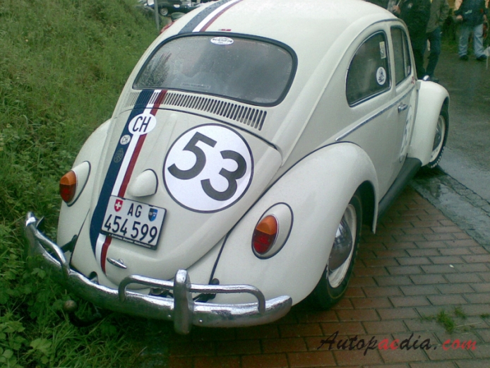 VW type 1 (Beetle) 1946-2003 (1962-1964), right rear view