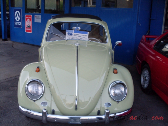 VW type 1 (Beetle) 1946-2003 (1963 1200 Faltdach), front view