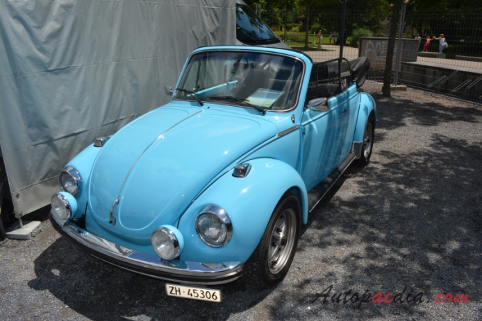 VW type 1 (Beetle) 1946-2003 (1973 1303 Cabriolet 2d), left front view