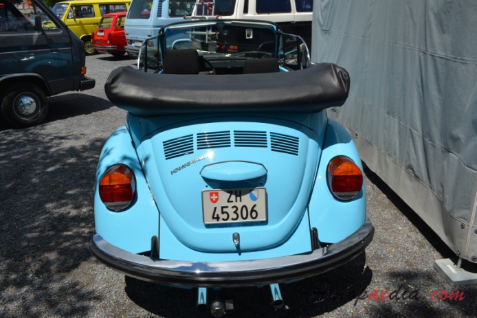 VW type 1 (Beetle) 1946-2003 (1973 1303 Cabriolet 2d), rear view