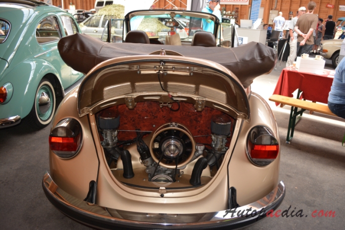 VW type 1 (Beetle) 1946-2003 (1973 1303 Cabriolet 2d), rear view