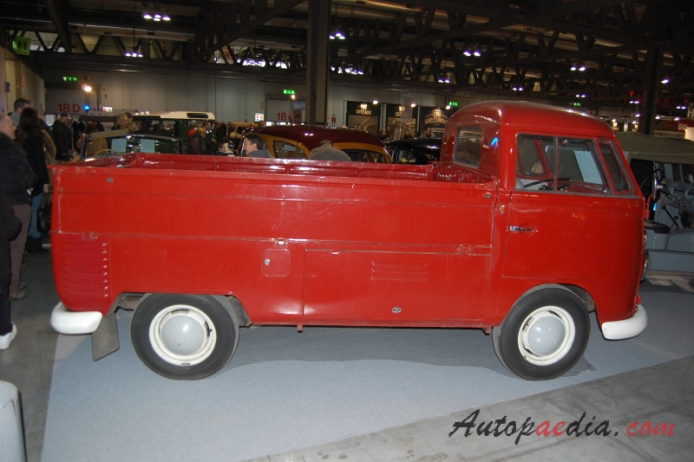 VW type 2 (Transporter) T1 1950-1967 (1963 pickup 2d), right side view