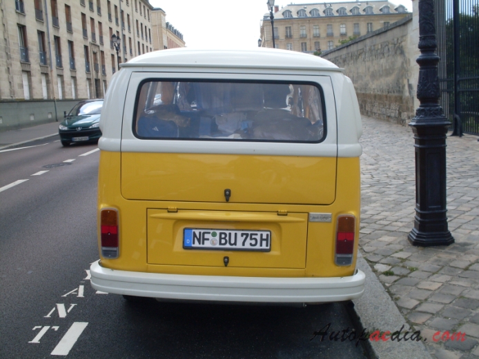 VW type 2 (Transporter) T2 1967-1979 (1973-1979), rear view