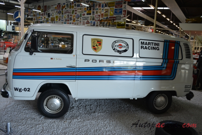 VW type 2 (Transporter) T2 1967-1979 (1977 Martini Racing), left side view