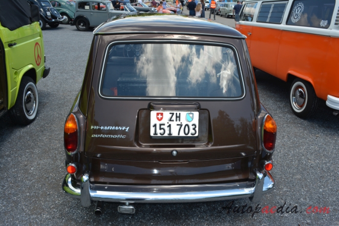 VW type 3 1961-1973 (1967-1969 Volkswagen 1600TL automatic kombi 2d), rear view
