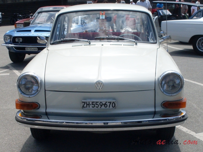 VW type 3 1961-1973 (1969-1973 1600L sedan 2d), front view